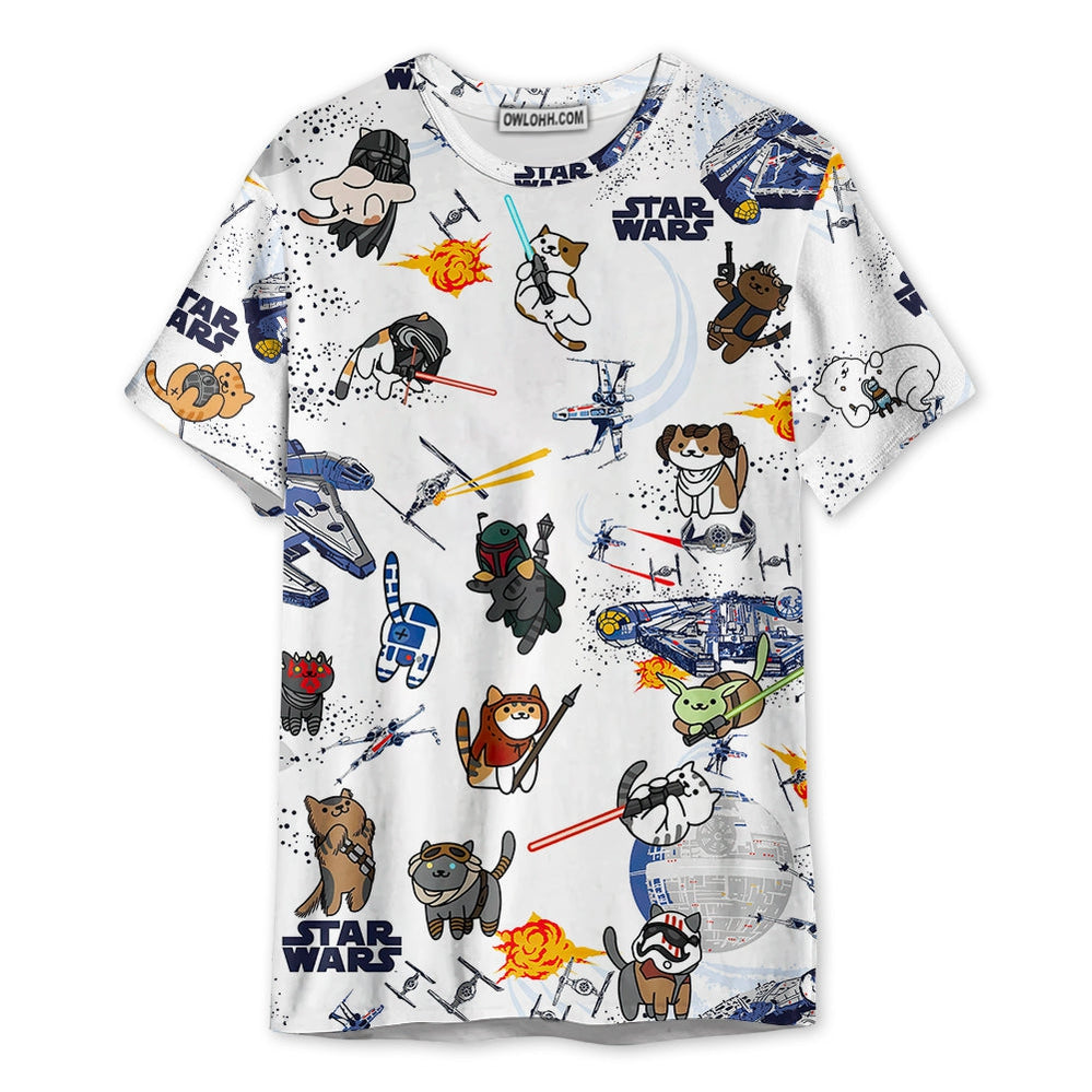 Star Wars Cats - Unisex 3D T-shirt