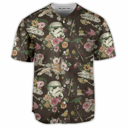 SW Stormtrooper Flower Vintage - Baseball Jersey