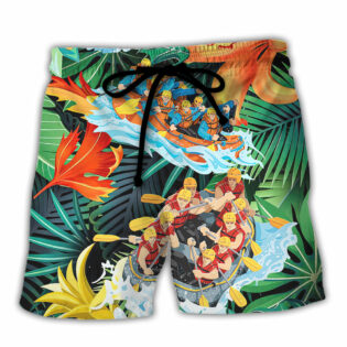 Water Rafting Lover Tropical Style - Beach Short - Owl Ohh - Owl Ohh