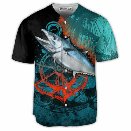 Fishing Deepsea Big Waves Undersea - Baseball Jersey - Owl Ohh