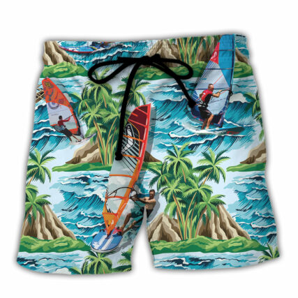 Windsurfing I Windsurf And I Know Things Lovers Windsurfing - Beach Short