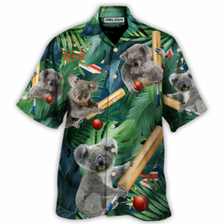 Cricket Koala Funny Lover Cricket And Koala - Hawaiian Shirt - Owl Ohh for men and women, kids - Owl Ohh