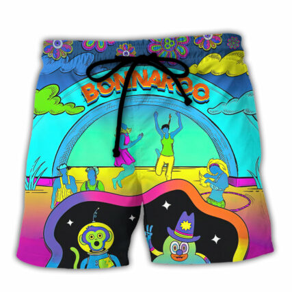 Music Event Bonnaroo Music Festival Lover Colorful Style - Beach Short - Owl Ohh - Owl Ohh