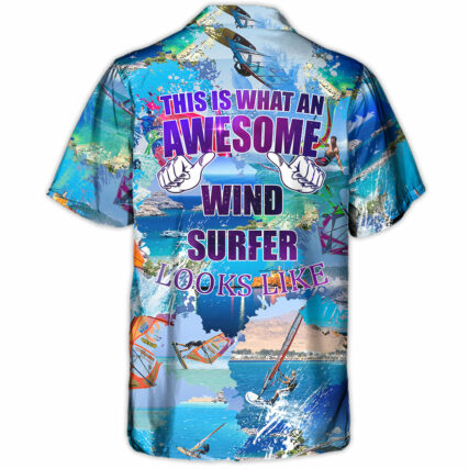 Windsurfing This Is Awesome Wind Surfer Looks Like - Hawaiian Shirt