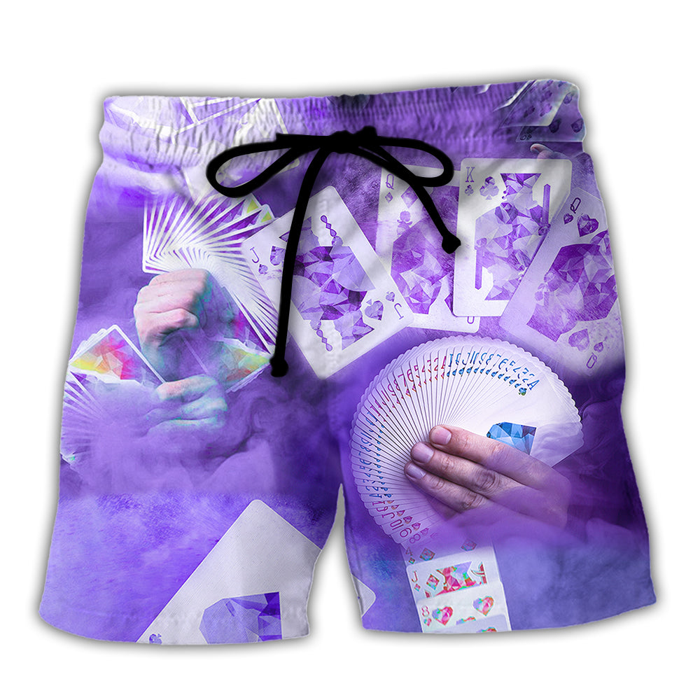 Gambling Purple Style - Beach Short - Owl Ohh - Owl Ohh
