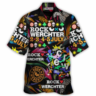 Rock Werchter Tropical Vibe Music Lover Amazing Style - Hawaiian Shirt - Owl Ohh for men and women, kids - Owl Ohh