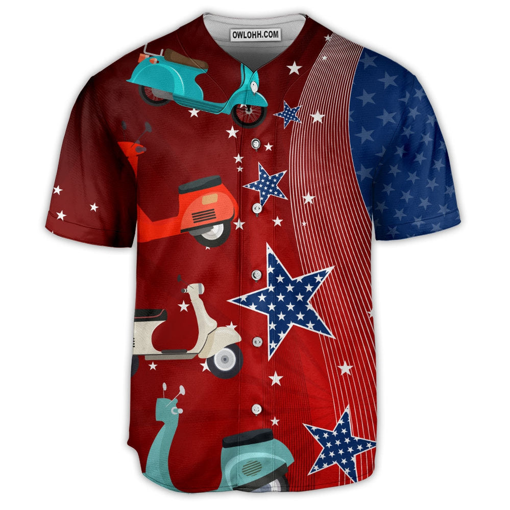 Scooter USA Star Independence Day - Baseball Jersey - Owl Ohh