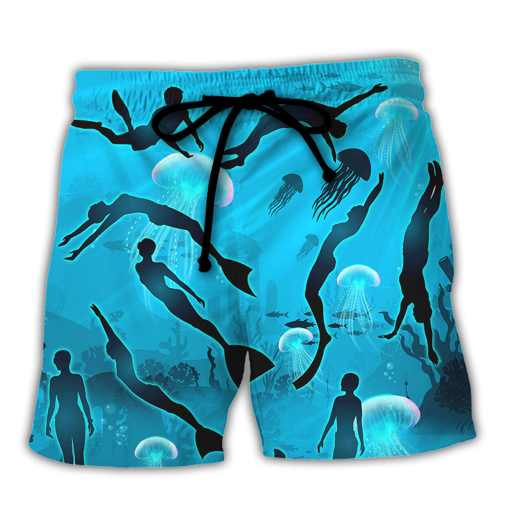 Freediving Don't Be Jealous Just Because You Can't Dive Like Me - Beach Short
