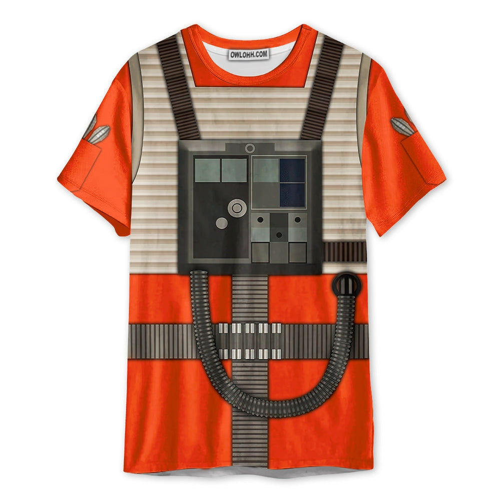 SW Rebel Pilot Cosplay - Unisex 3D T-shirt