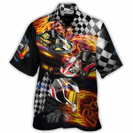 Kart Racing Let's Racing Now - Hawaiian Shirt - Owl Ohh - Owl Ohh