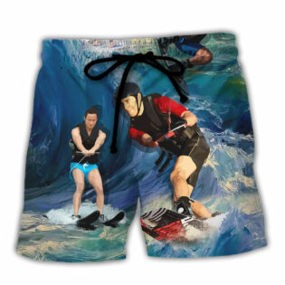 Water Skiing You Dont Stop Water Skiing When You Get Old Lover Water Skier - Beach Short