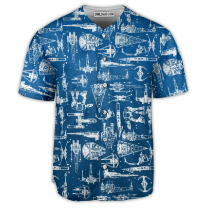 Star Trek Space Ships - Baseball Jersey
