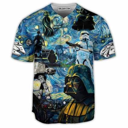 Starwars Starry Night Hope and Mysteries - Baseball Jersey