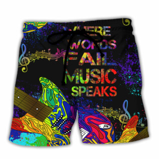 Music Speaks Style - Beach Short - Owl Ohh - Owl Ohh