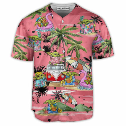 SW Disney Baby Yoda Pink - Baseball Jersey