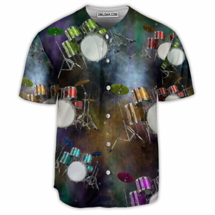Drum Galaxy Amazing Drum Style - Baseball Jersey - Owl Ohh