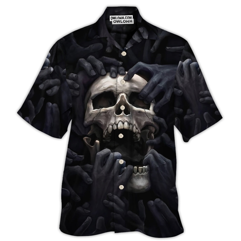 Skull Dark Screaming Hell's Hand - Hawaiian Shirt - Owl Ohh - Owl Ohh