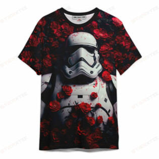Star Wars Stormtrooper Flower Gift For Fans T-Shirt