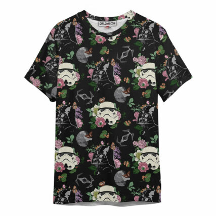 Star wars Pattern Flower Galaxy Gift For Fans T-Shirt