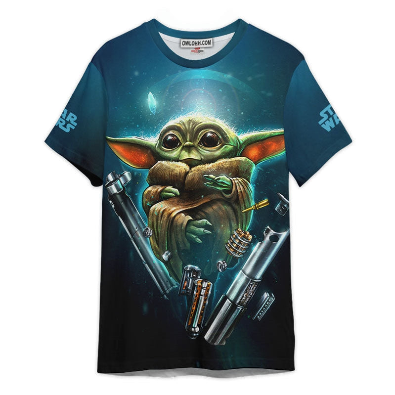 Star Wars Baby Yoda Mandalorian Gift For Fans T-Shirt