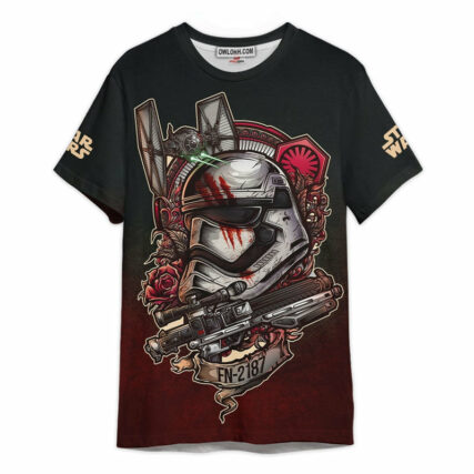 Star Wars FN-2187 Retro Flower Gift For Fans T-Shirt