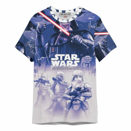 Star Wars The Empire Strikes Back White Purple Gift For Fans T-Shirt