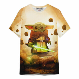Star Wars Baby Yoda Build A Lightsaber Gift For Fans T-Shirt