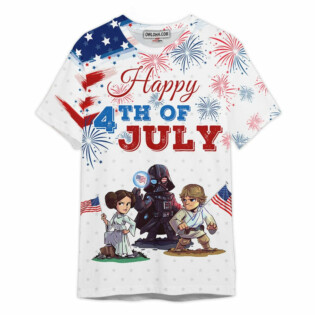 Star Wars Happy 4th Of July Gift For Fans T-Shirt