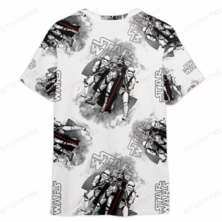 Star Wars Black White Red Gift For Fans T-Shirt