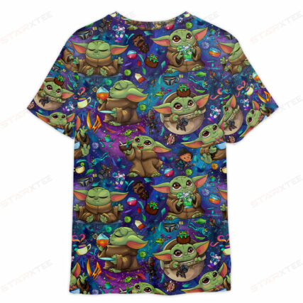 Star Wars Baby Yoda Cocktail Gift For Fans T-Shirt