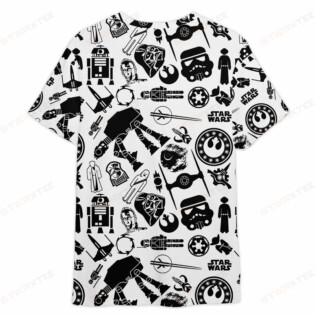 Star Wars Black and White Gift For Fans T-Shirt