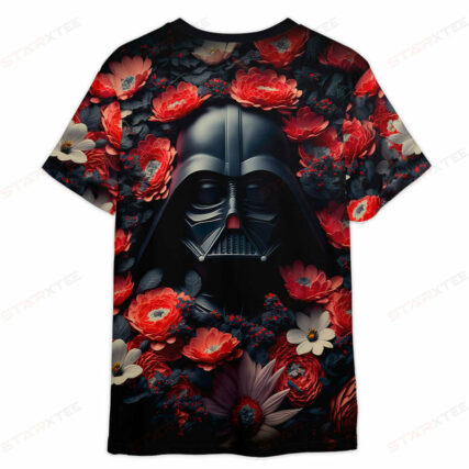 Star Wars Darth Vader Flower Gift For Fans T-Shirt