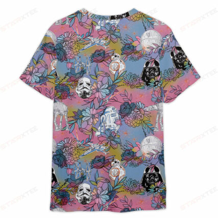 Star Wars Space Flower Colorful Gift For Fans T-Shirt