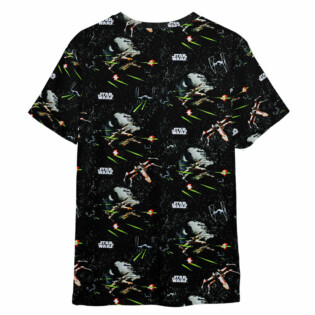 Star Wars Galaxy Pattern Black Gift For Fans T-Shirt