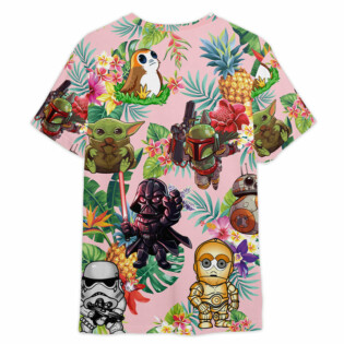 Star Wars Tropical Flowers Beach  Gift For Fans T-Shirt