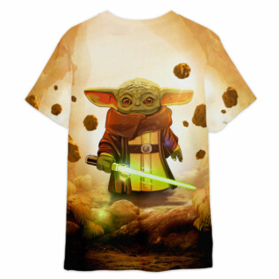 Star Wars Baby Yoda Build A Lightsaber Gift For Fans T-Shirt