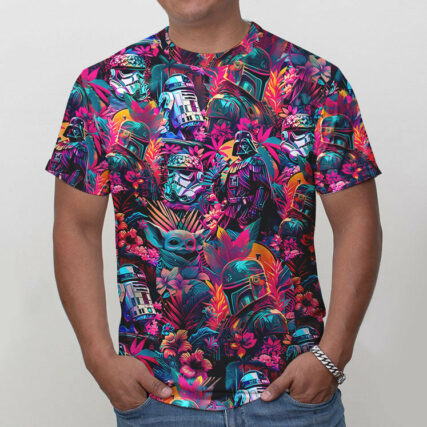 Star Wars Synthwave Summer Gift For Fans T-Shirt