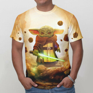 Star Wars Baby Yoda Build A Lightsaber Gift For Fans T-Shirt