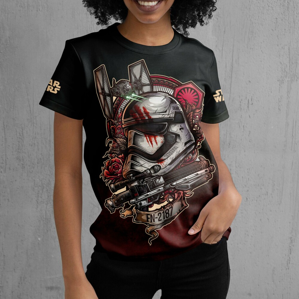 Star Wars FN-2187 Retro Flower Gift For Fans T-Shirt