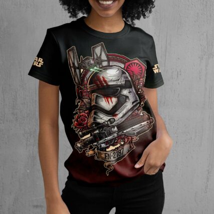 Star Wars FN-2187 Retro Flower Gift For Fans T-Shirt