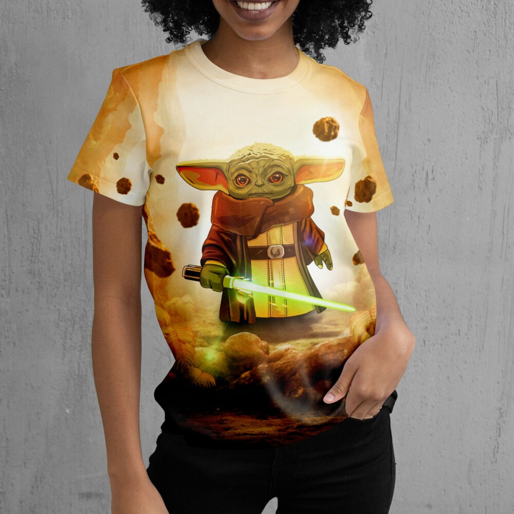 Star Wars Baby Yoda Build A Lightsaber Gift For Fans T-Shirt