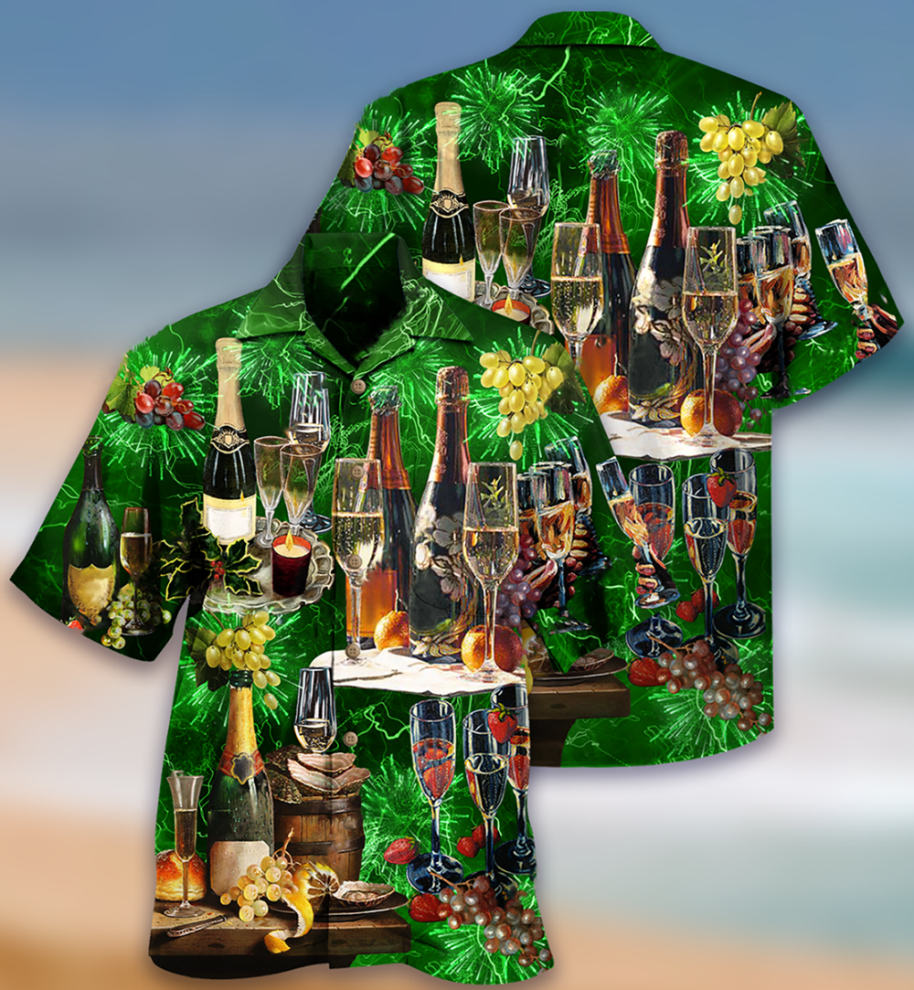 Wine Lover Beautiful Green - Hawaiian Shirt - Owl Ohh - Owl Ohh