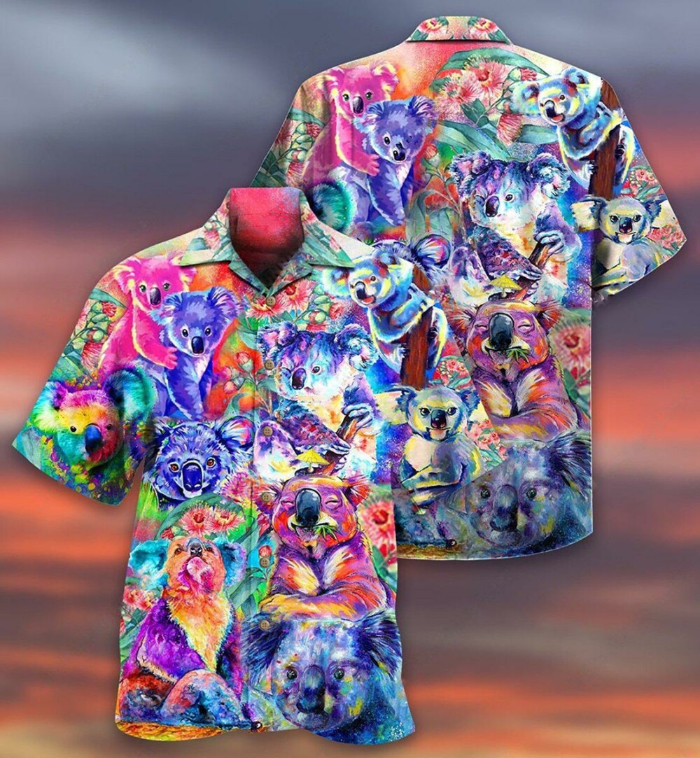 Koala Colorful Love Animals - Hawaiian Shirt - Owl Ohh - Owl Ohh
