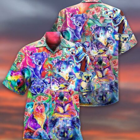 Koala Colorful Love Animals - Hawaiian Shirt - Owl Ohh - Owl Ohh
