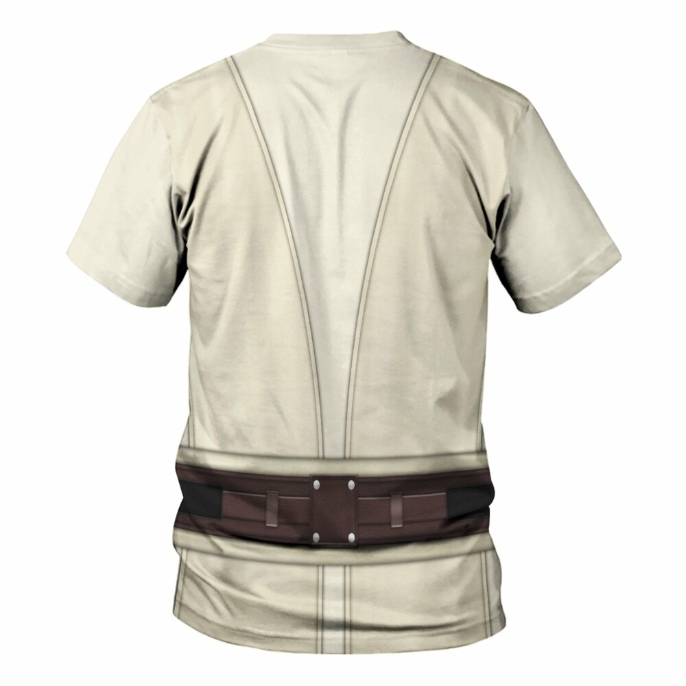 Star Wars Qui-Gon Jinn's Jedi Robes Costume - Unisex 3D T-shirt
