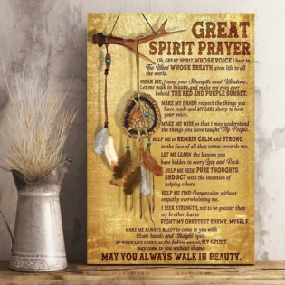 Native Peace Love Life Special Vintage - Vertical Poster - Owl Ohh - Owl Ohh
