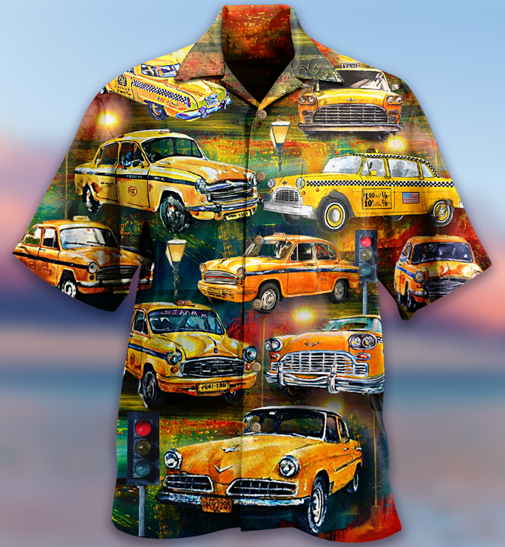 Car Yellow Vintage Style - Hawaiian Shirt - Owl Ohh - Owl Ohh