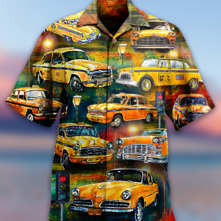 Car Yellow Vintage Style - Hawaiian Shirt - Owl Ohh - Owl Ohh