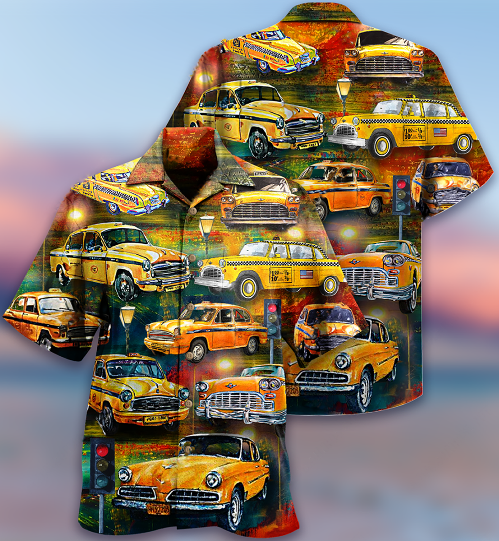 Car Yellow Vintage Style - Hawaiian Shirt - Owl Ohh - Owl Ohh