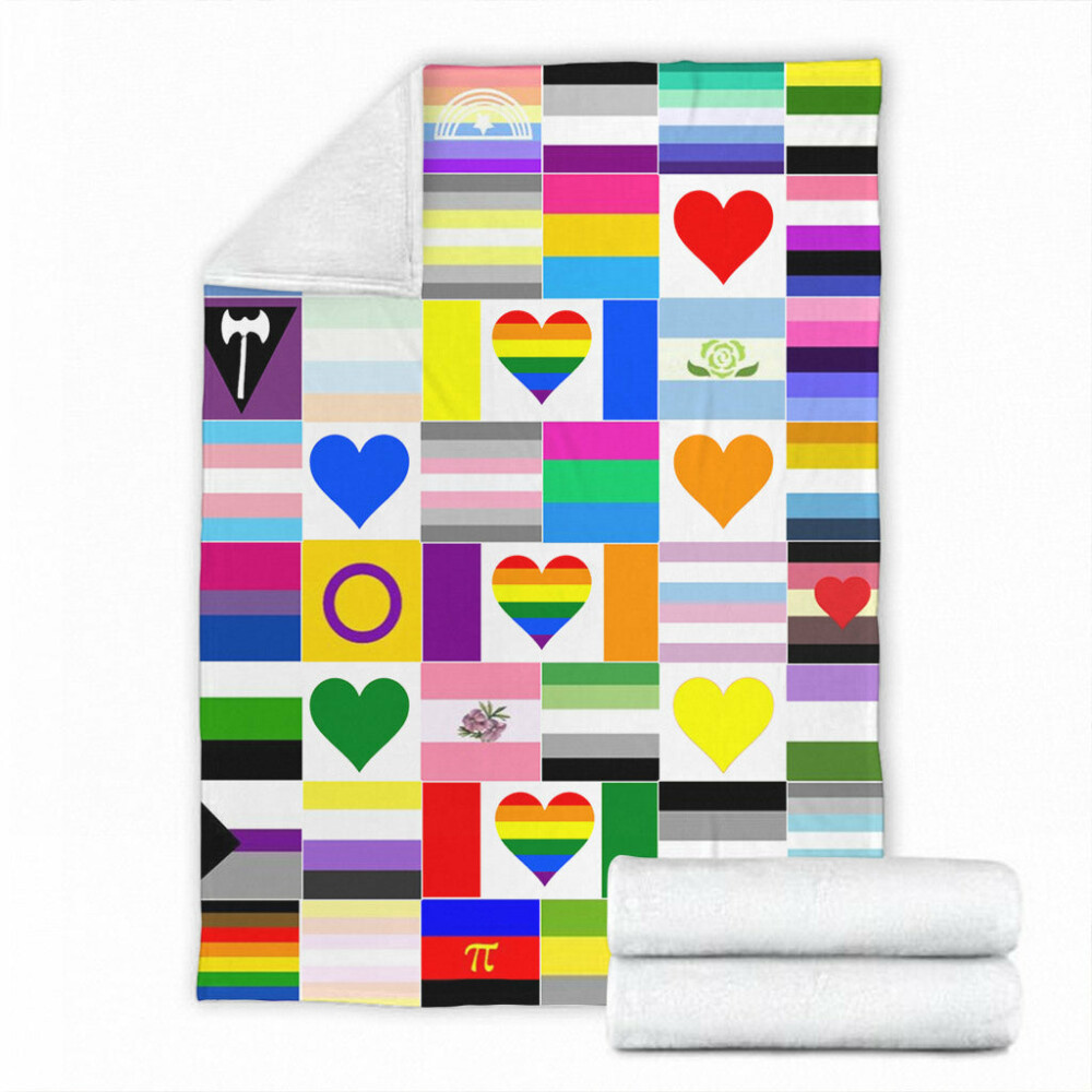 LGBT Support Love Is Love - Flannel Blanket - Owl Ohh - Owl Ohh